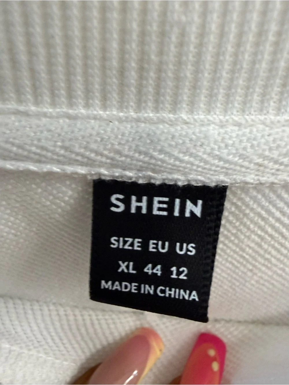 SHEIN White Set with Pink Bow Prints